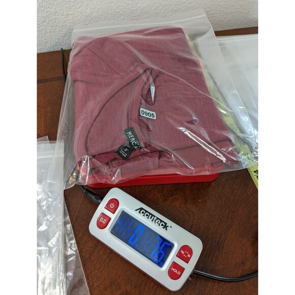 J.Crew Mercantile Tiered Tunic Small Red Womens Long Sleeve Blouse Office Staple - Picture 8 of 9